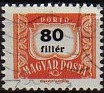 Hungary 1953 Numbers 80 F Multicolor Scott J225. Hungria j225. Uploaded by susofe